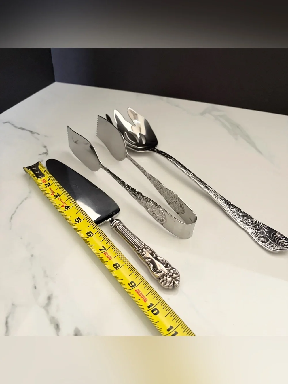 SET of 3 Serving Utensils - including Pie Server - by Reed & Barton